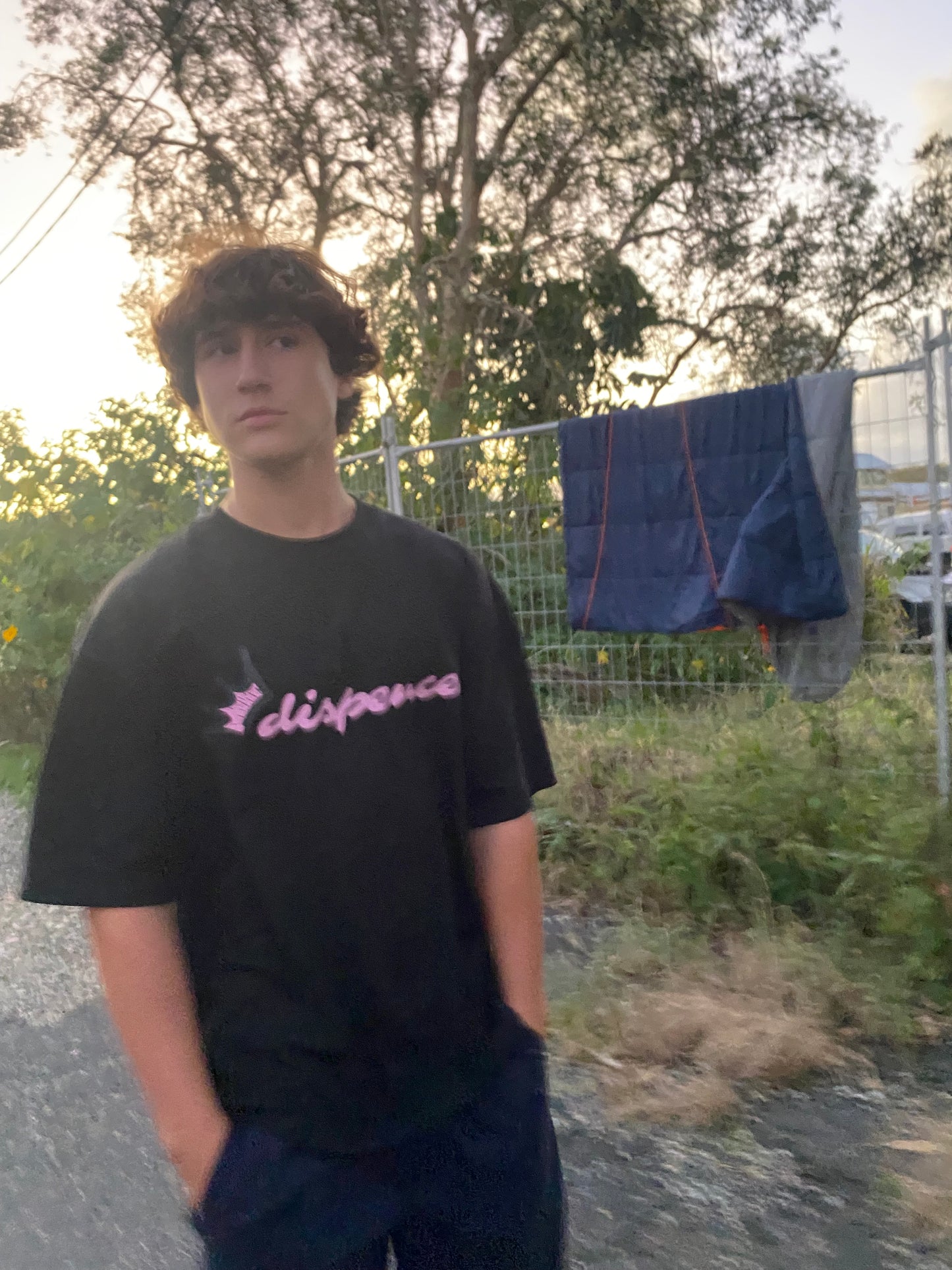 Dispence pink/black tee (crown edition)