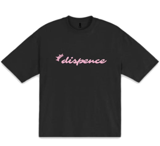 Dispence pink/black tee (crown edition)