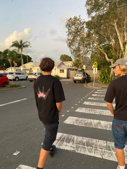 Dispence pink/black tee (crown edition)