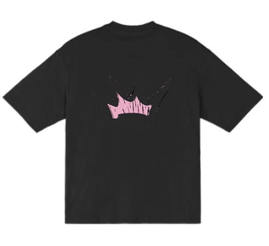 Dispence pink/black tee (crown edition)